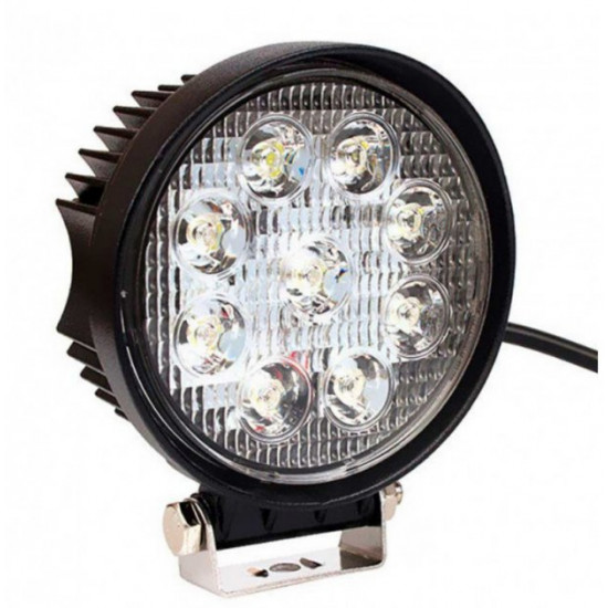 Светодиодная балка дополнительная фара круглая 27SQ C3EP-C-45 9 LED Autoexpect (01996) Светодиодная балка дополнительная фара круглая 27SQ C3EP-C-45 9 LED Autoexpect (01996)