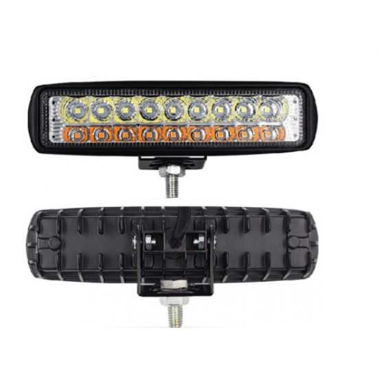Светодиодная балка дополнительная фара 18LED 54W бело-желтый Autoexpect (01835) Светодиодная балка дополнительная фара 18LED 54W бело-желтый Autoexpect (01835)
