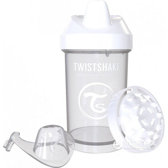 Чашка-непроливайка Twistshake 300 мл Біла (7350083120632) Чашка-непроливайка Twistshake 300 мл Біла (7350083120632)