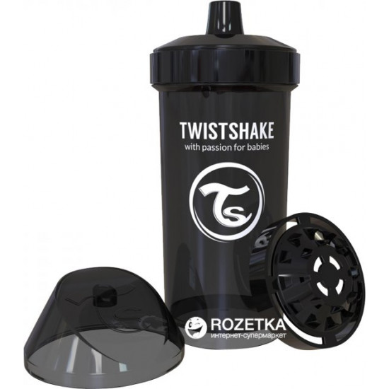 Дитяча чашка Twistshake 360 мл Чорна (7350083120779) Дитяча чашка Twistshake 360 мл Чорна (7350083120779)