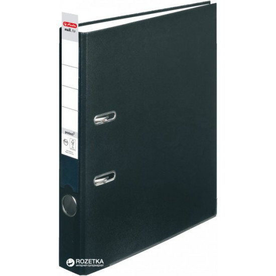 Папка-регистратор Herlitz maX.file Protect А4 50 мм Черная (5450804) Папка-регистратор Herlitz maX.file Protect А4 50 мм Черная (5450804)