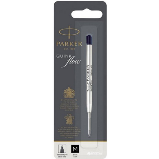Стержень шариковый Parker QuinkFlow черные M (10 232BK) Стержень шариковый Parker QuinkFlow черные M (10 232BK)