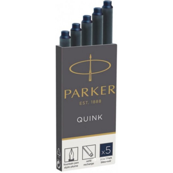  Чернильные картриджи Parker Quink 5 шт темно-синие (11 410BLB)