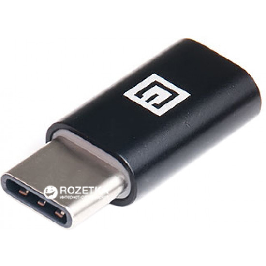 Adapter Real-El microUSB - Type C Black (EL123500018) Adapter Real-El microUSB - Type C Black (EL123500018)