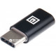 Adapter Real-El microUSB - Type C Black (EL123500018) Adapter Real-El microUSB - Type C Black (EL123500018)