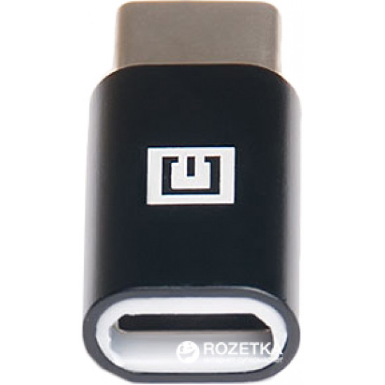 Adapter Real-El microUSB - Type C Black (EL123500018) Adapter Real-El microUSB - Type C Black (EL123500018)