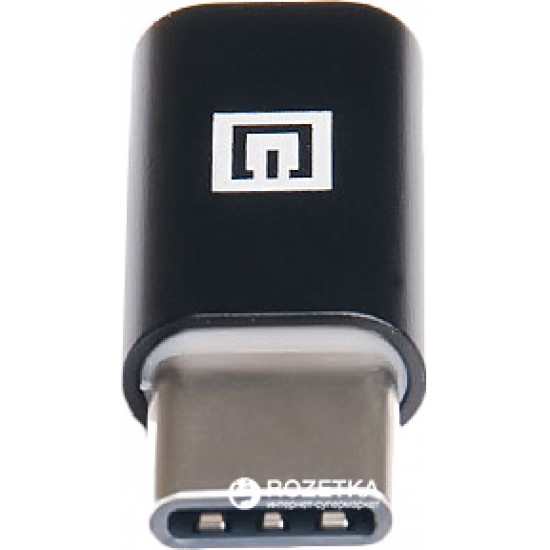 Adapter Real-El microUSB - Type C Black (EL123500018) Adapter Real-El microUSB - Type C Black (EL123500018)