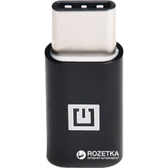 Adapter Real-El microUSB - Type C Black (EL123500018) Adapter Real-El microUSB - Type C Black (EL123500018)