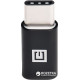 Adapter Real-El microUSB - Type C Black (EL123500018) Adapter Real-El microUSB - Type C Black (EL123500018)