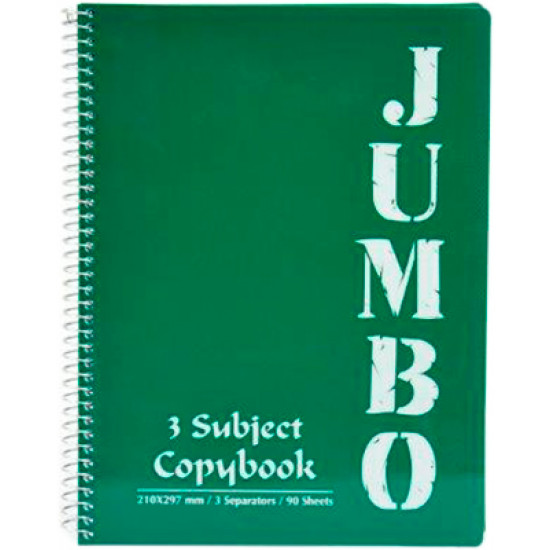  Блокнот Mintra Jumbo A4 в клетку 90 листов Темно-зеленый (982162)
