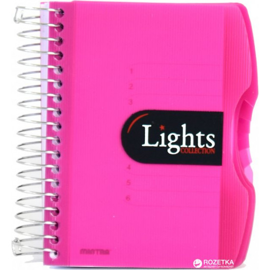 Блокнот Mintra Lights A6 в линейку 150 листов Красный (982294) Блокнот Mintra Lights A6 в линейку 150 листов Красный (982294)