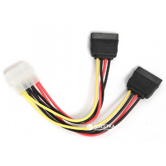 Кабель Cablexpert SATA 0.15 м (CC-SATA-PSY) Кабель Cablexpert SATA 0.15 м (CC-SATA-PSY)