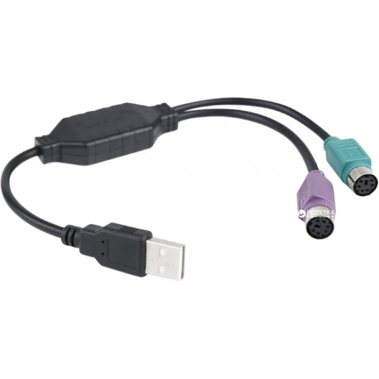 Кабель Cablexpert USB - 2xPS/2 0.3 м Black (UAPS12-BK) Кабель Cablexpert USB - 2xPS/2 0.3 м Black (UAPS12-BK)