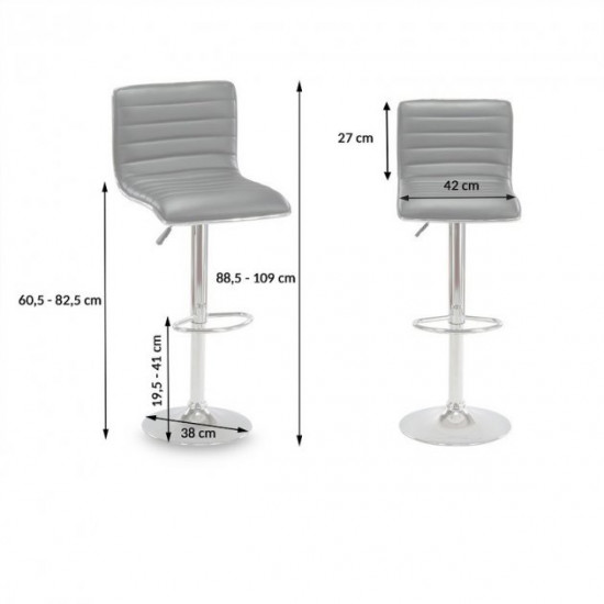 Adjustable bar stool • Hoker Malva • chocolate Adjustable bar stool • Hoker Malva • chocolate