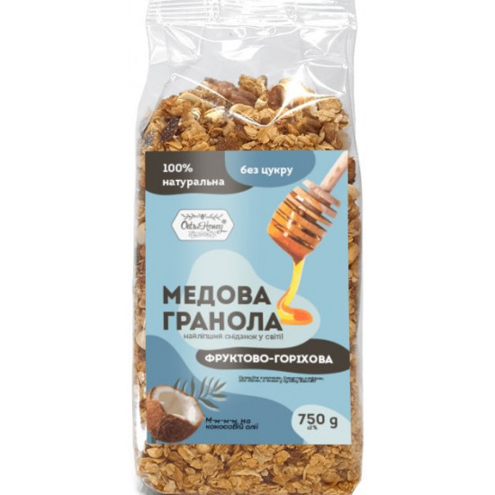 Гранола Oats&Honey Фруктово-ореховая, пачка 750 г (4820013333836) Гранола Oats&Honey Фруктово-ореховая, пачка 750 г (4820013333836)