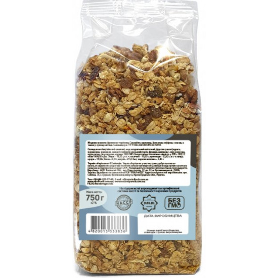 Гранола Oats&Honey Фруктово-ореховая, пачка 750 г (4820013333836) Гранола Oats&Honey Фруктово-ореховая, пачка 750 г (4820013333836)