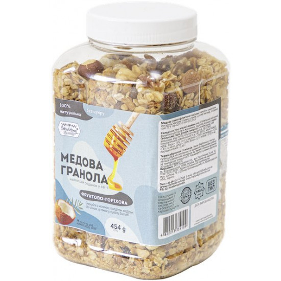 Гранола Oats&Honey Фруктово-горіхова 454 г (4820013334109) Гранола Oats&Honey Фруктово-горіхова 454 г (4820013334109)