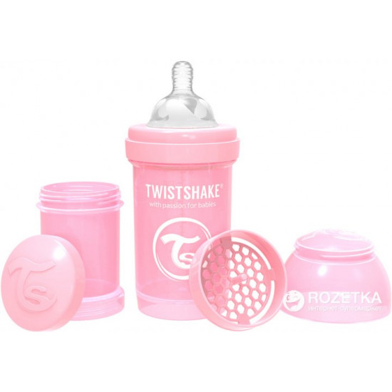 Бутылочка для кормления антиколиковая Twistshake с силиконовой соской 180 мл (7350083122490) Бутылочка для кормления антиколиковая Twistshake с силиконовой соской 180 мл (7350083122490)