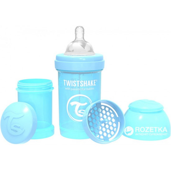 Бутылочка для кормления антиколиковая Twistshake с силиконовой соской 180 мл (7350083122506) Бутылочка для кормления антиколиковая Twistshake с силиконовой соской 180 мл (7350083122506)