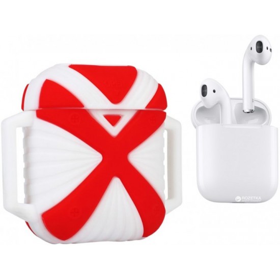 Чохол X-HuWei i-Smile для Apple AirPods IPH1443 Red+White (702334) Чохол X-HuWei i-Smile для Apple AirPods IPH1443 Red+White (702334)