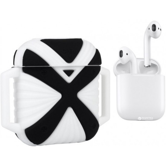 Чохол X-HuWei i-Smile для Apple AirPods IPH1443 Black+White (702333) Чохол X-HuWei i-Smile для Apple AirPods IPH1443 Black+White (702333)