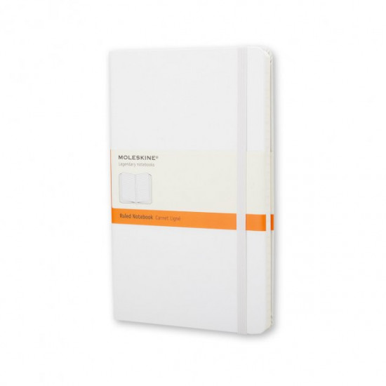 Moleskine Classic Notebook White Pocket 192 Lined Pages (9x14 cm) (9788866137177) Moleskine Classic Notebook White Pocket 192 Lined Pages (9x14 cm) (9788866137177)