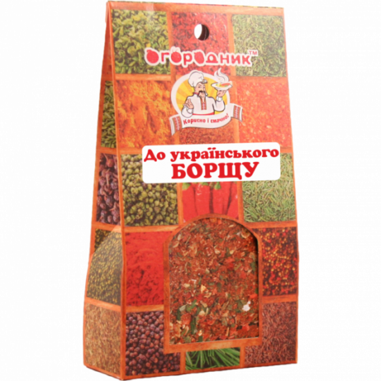 Приправа до українського борщу Огородник 50 г (4820079242073) Приправа до українського борщу Огородник 50 г (4820079242073)