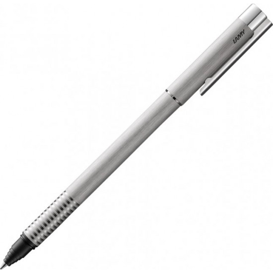 Ручка-ролер Lamy Logo Матовий Хром/Стрижень M63 1 мм Чорний (4014519279136) Ручка-ролер Lamy Logo Матовий Хром/Стрижень M63 1 мм Чорний (4014519279136)