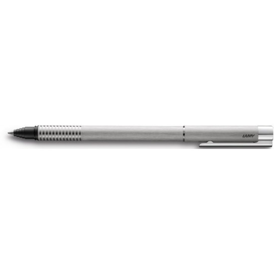 Ручка-ролер Lamy Logo Матовий Хром/Стрижень M63 1 мм Чорний (4014519279136) Ручка-ролер Lamy Logo Матовий Хром/Стрижень M63 1 мм Чорний (4014519279136)
