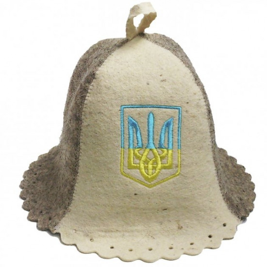 Bath and sauna hat Unomag Trizub natural wool Bath and sauna hat Unomag Trizub natural wool