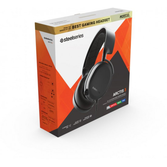 Навушники SteelSeries Arctis 3 2019 Edition Black (SS61503) Навушники SteelSeries Arctis 3 2019 Edition Black (SS61503)