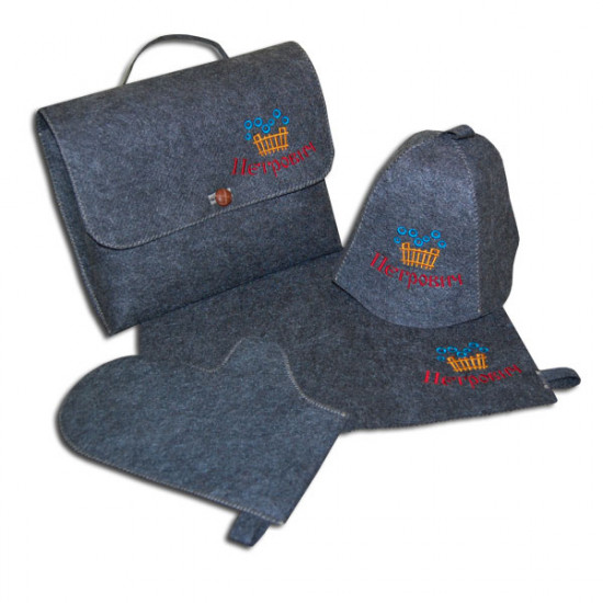 Set for a bath with individual embroidery Set for a bath with individual embroidery