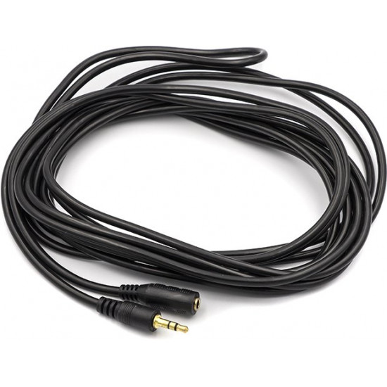 Кабель PowerPlant 3.5 мм M-F 5 м Black (CA910984) Кабель PowerPlant 3.5 мм M-F 5 м Black (CA910984)