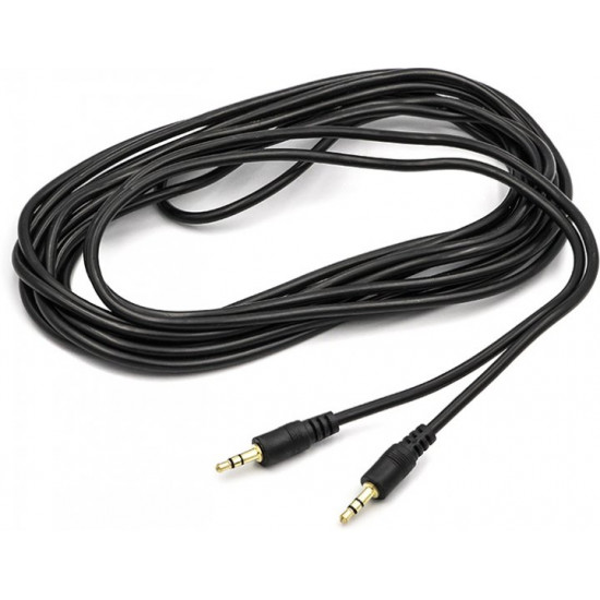  Кабель PowerPlant 3.5 мм M-M 5 м Black (CA911066)