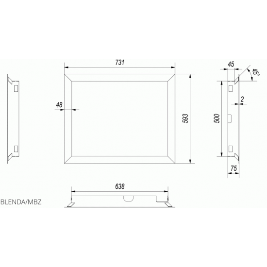 Kratki steel frame for MBZ 13 Kratki steel frame for MBZ 13