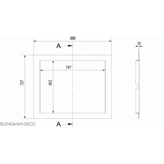 Steel frame Kratki DECO A/F Steel frame Kratki DECO A/F