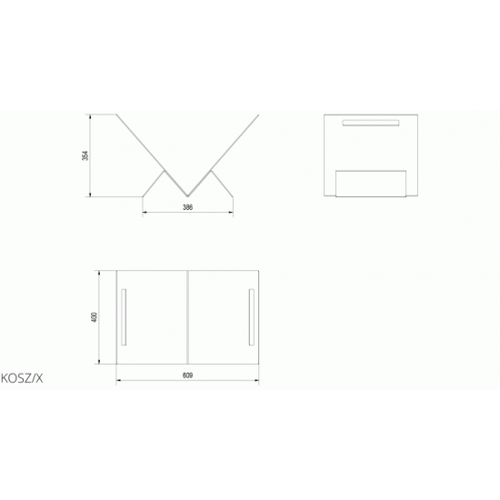 Kratki firewood box X Kratki firewood box X