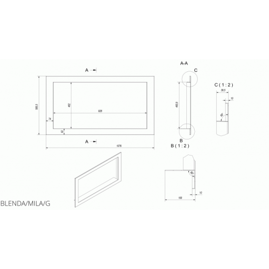 Kratki steel frame for MILA guillotine Kratki steel frame for MILA guillotine