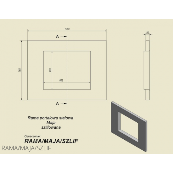 Frame sanded by Kratki for MAJA Frame sanded by Kratki for MAJA