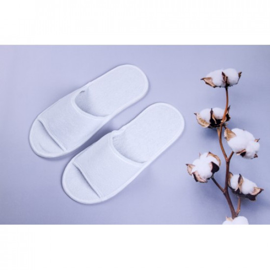 Disposable terry slippers for hotels (50 pairs) Luxyart 29 cm White 000112023 Disposable terry slippers for hotels (50 pairs) Luxyart 29 cm White 000112023
