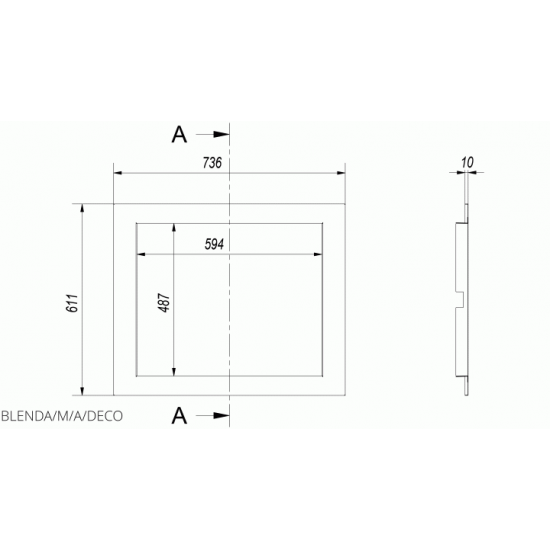 Steel frame Kratki DECO M/A Steel frame Kratki DECO M/A