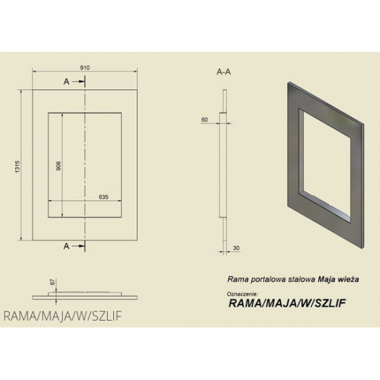 Frame polished by Kratki for MAJA Vezha Frame polished by Kratki for MAJA Vezha