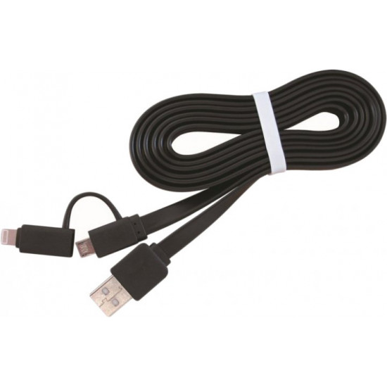 Кабель Cablexpert USB - Apple Lightning/MicroUSB 1 м Black (CC-USB2-AMLM2-1M) Кабель Cablexpert USB - Apple Lightning/MicroUSB 1 м Black (CC-USB2-AMLM2-1M)