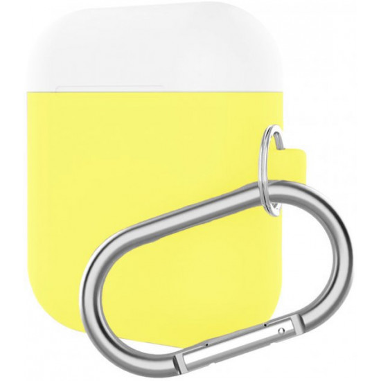 Чохол ArmorStandart Hang Case для Apple AirPods Yellow/White (ARM53767) Чохол ArmorStandart Hang Case для Apple AirPods Yellow/White (ARM53767)