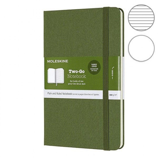 Moleskine Two-Go Notepad medium green TWOGO31K30 Moleskine Two-Go Notepad medium green TWOGO31K30