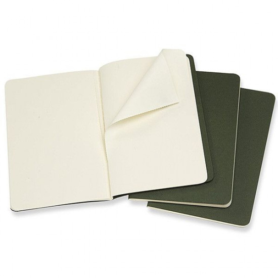 3 Moleskine Cahier notebooks small green CH013K15 3 Moleskine Cahier notebooks small green CH013K15