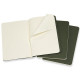 3 Moleskine Cahier notebooks small green CH013K15 3 Moleskine Cahier notebooks small green CH013K15