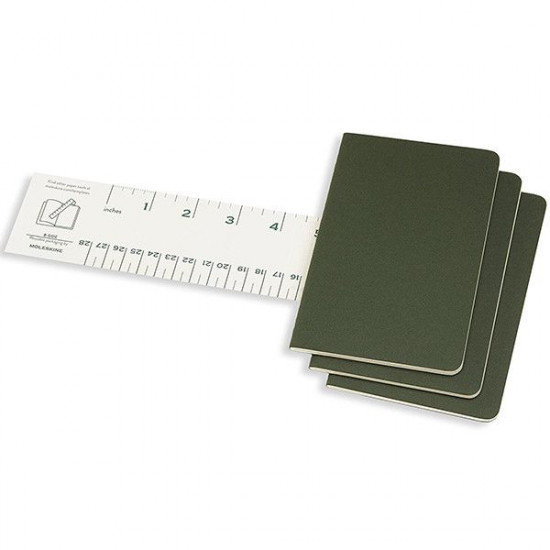 3 Moleskine Cahier notebooks small green CH013K15 3 Moleskine Cahier notebooks small green CH013K15