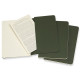 3 Moleskine Cahier notebooks small green CH013K15 3 Moleskine Cahier notebooks small green CH013K15