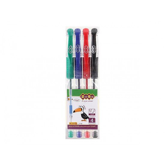 Set of 4 gel pens STANDARD 4 colors ZIBI (ZB.2202-99) Set of 4 gel pens STANDARD 4 colors ZIBI (ZB.2202-99)